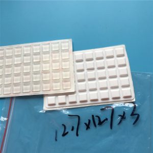 Clear Tapered Square Silicone Rubber Feet Bumpon